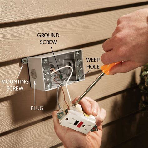 how to add an exterior electrical box to brick|adding electrical boxes outside.